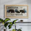 Toile avec cadre de qualité supérieure «Bears Welcome» prête à être accrochée-95449093-88113090
