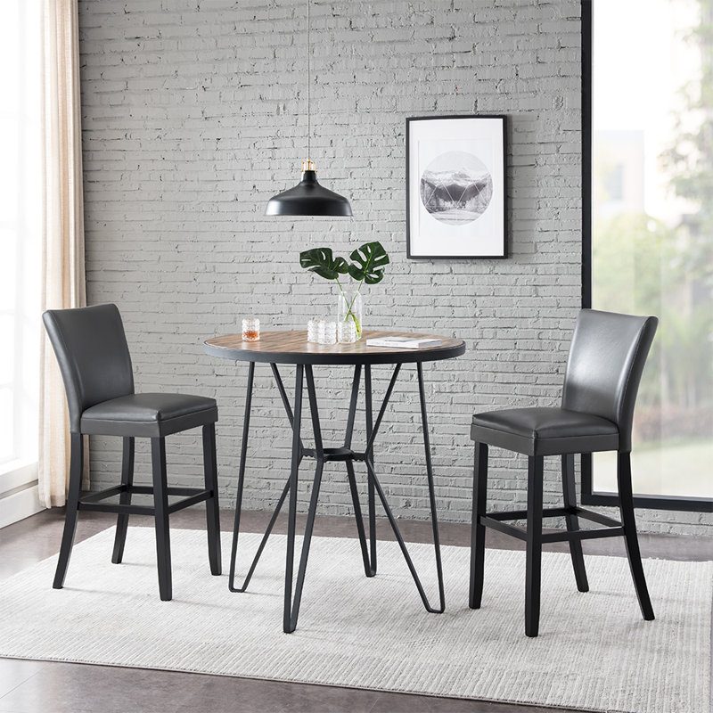 Tabouret de bar et de comptoir, Gris, Tabouret de bar (siège d'une hauteur de 30,7 po)