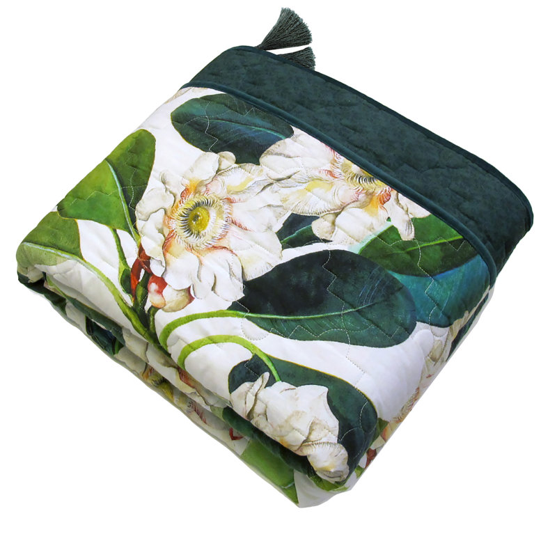 Cotton Floral Quilt, Twin Quilt