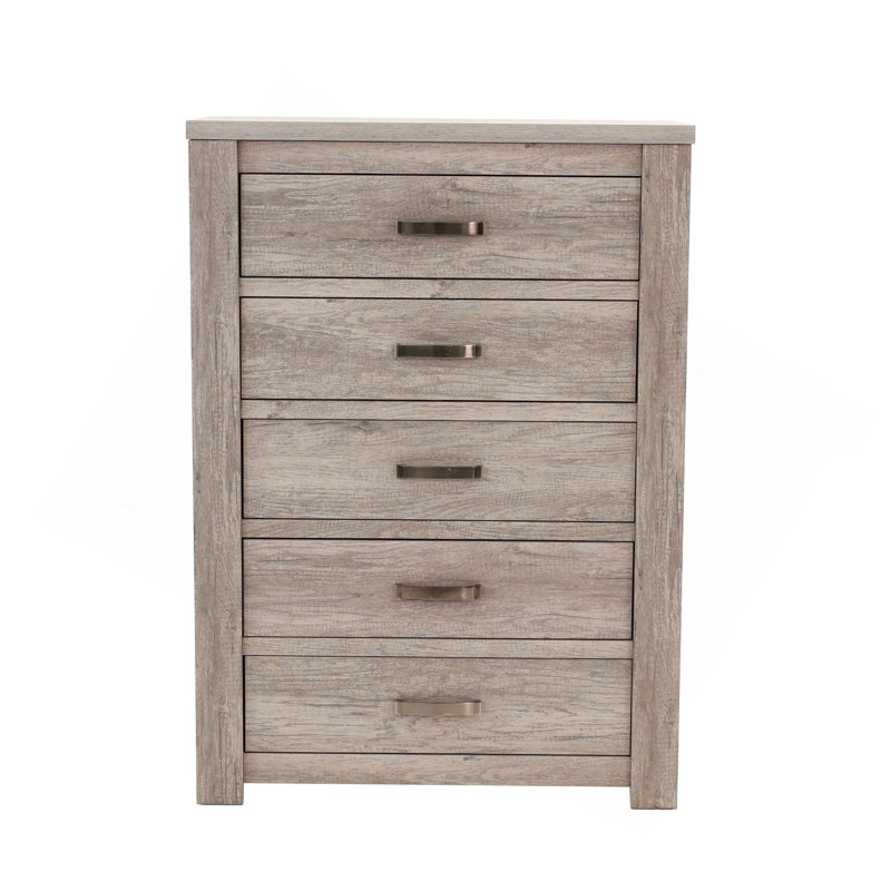 Armoire de rangement simple à 5 tiroirs 1 chambre Rustic Simple
