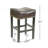 Backless Brown Faux  Leather Counter Stool
