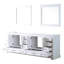 Meuble-lavabo double blanc 84 po - 34 miroirs, 14 tiroirs, 2 armoires, de nombreuses options de rangement entièrement assemblées avec tiroirs et espaces suffisants pour un assemblage facile-1526985984-1526985986