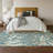 Premium Machine Washable Prisco Teal Rug-1588146580