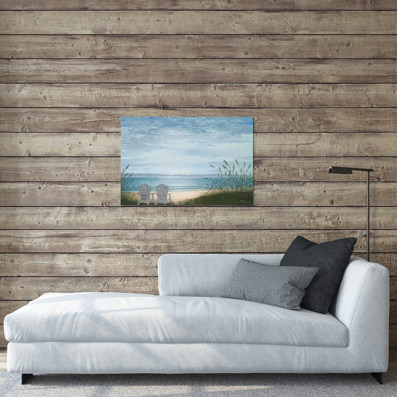 «Beach Chairs» par Bruce Nawrocke, impression sans cadre, H 16 po x l 24 po x P 0,25 po
