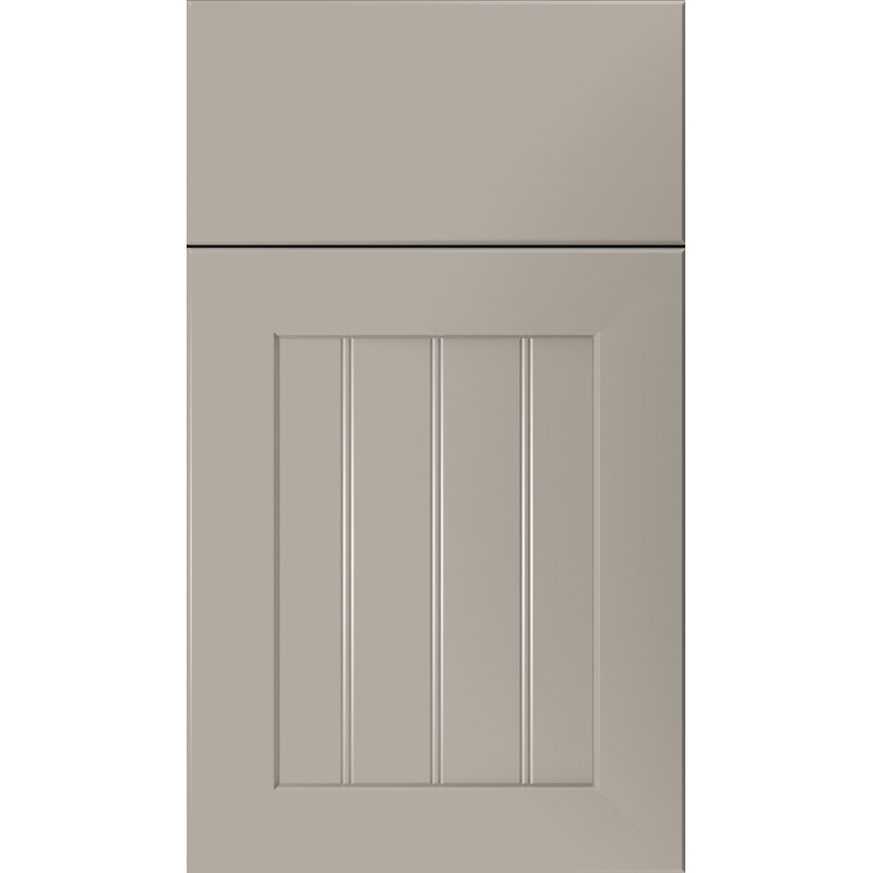 Dwelling Full Access Broadview Door Sample, Manufactured Wood (Thermofoil), Satin Cosmo