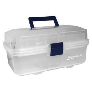 Boîte à outils transparente en plastique 13 po