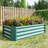 Rectangle 421Ft Metal Raised Planter For Plants, Flowers, Easy Assembly, - Rust Vegetables, Rust, Long Term-274424749-274424739
