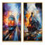 «Abstract Train Whirlwind», 2 pièces sur toile-1787697346-1787697348