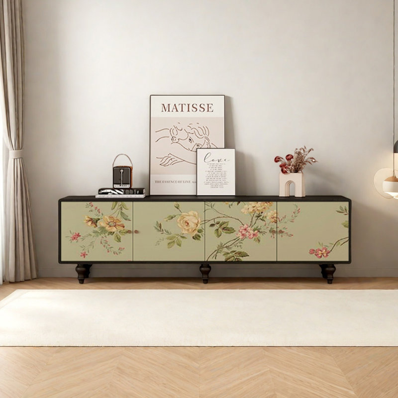 Solid Pine Wood TV Stand