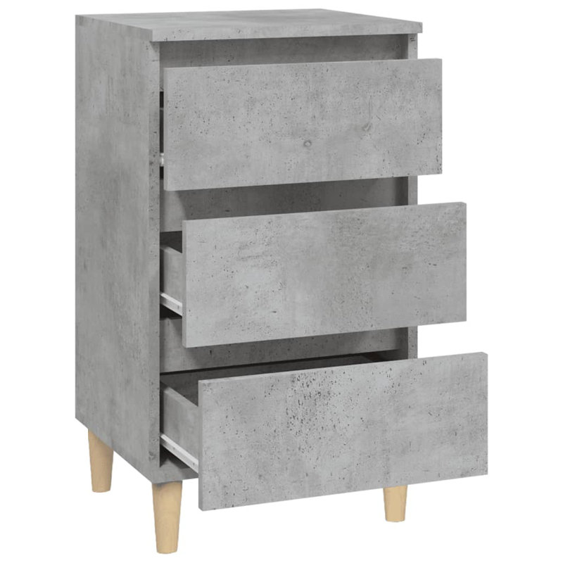 Laci-May 40cm W Bedside Table, Grey