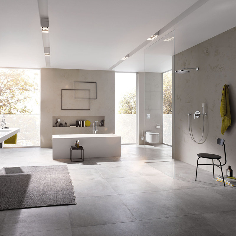 Pomme de douche à pluie multifonction Rainshower ™ avec buses Speedclean et Dreamspray, Chrome