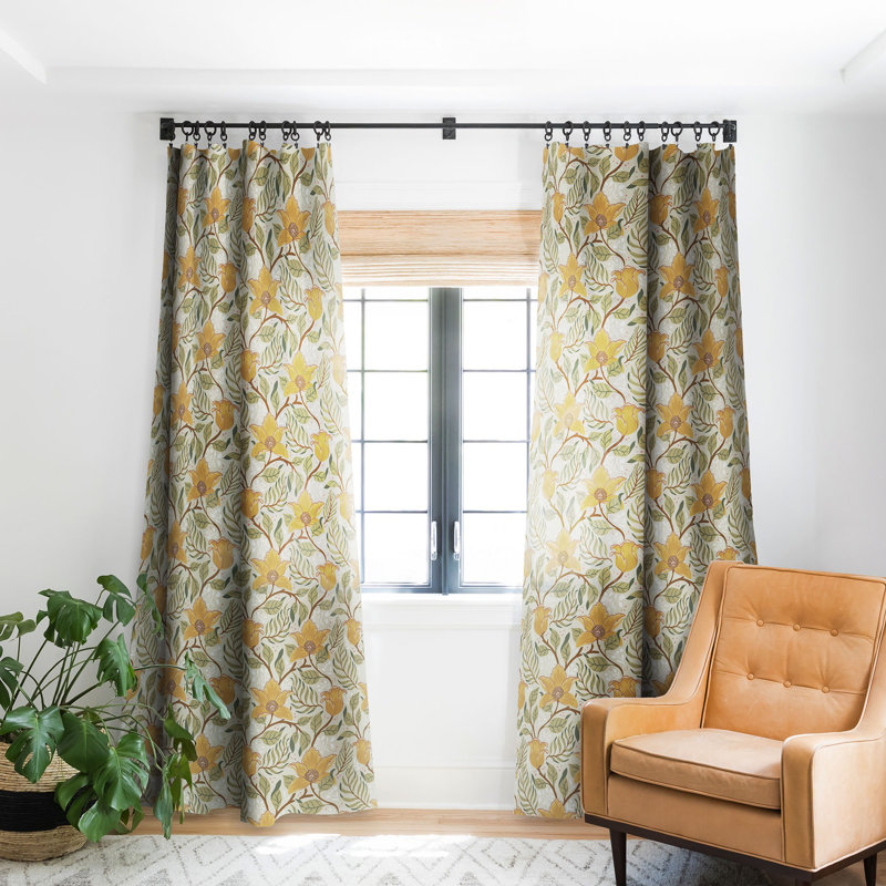 Rideau occultant 1pc Avenie Spring Garden Collection Ii, L 50 po x L 63 po