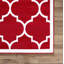 Tapis rouge tissé à la machine Trendy-23489127