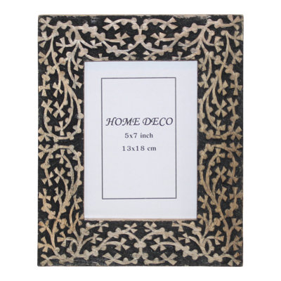 Black Solid Wood Matte Picture Frame