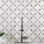 Calabria Frost Camira 10 in. x 10 in. Polished Marble Mosaic Floor and Wall Tile