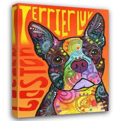 Lark Manor™ Dean Russo Collection Gallery Wrapped Canvas Art Titled: Boston Luv