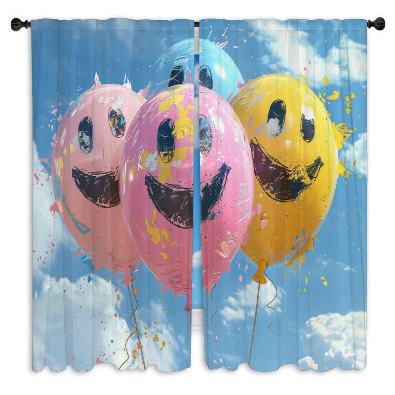Paire de rideaux obscurcissant en polyester Mccullun, L 40 po x L 61 po