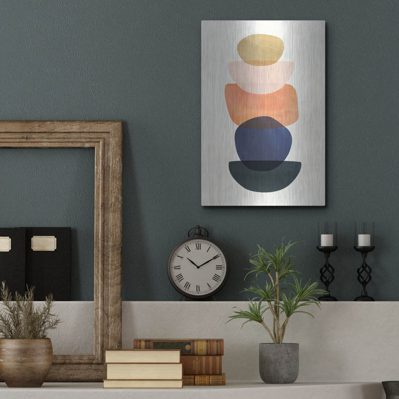 «Mod Pods II» par Grace Popp, verre d'art mural en métal, H 16 po x l 12 po
