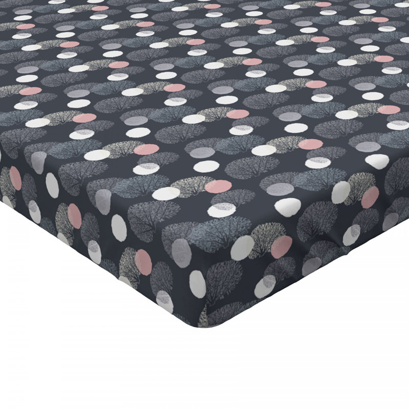 Microfiber Floral Fitted Sheet, Full Fitted Sheet
