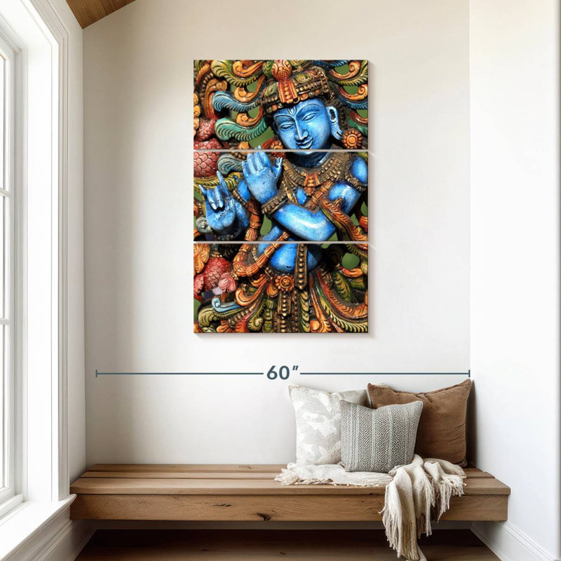 Lord Krishna, 45" H x 28" W