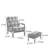 French Houndstooth Single Leisure Chair.
