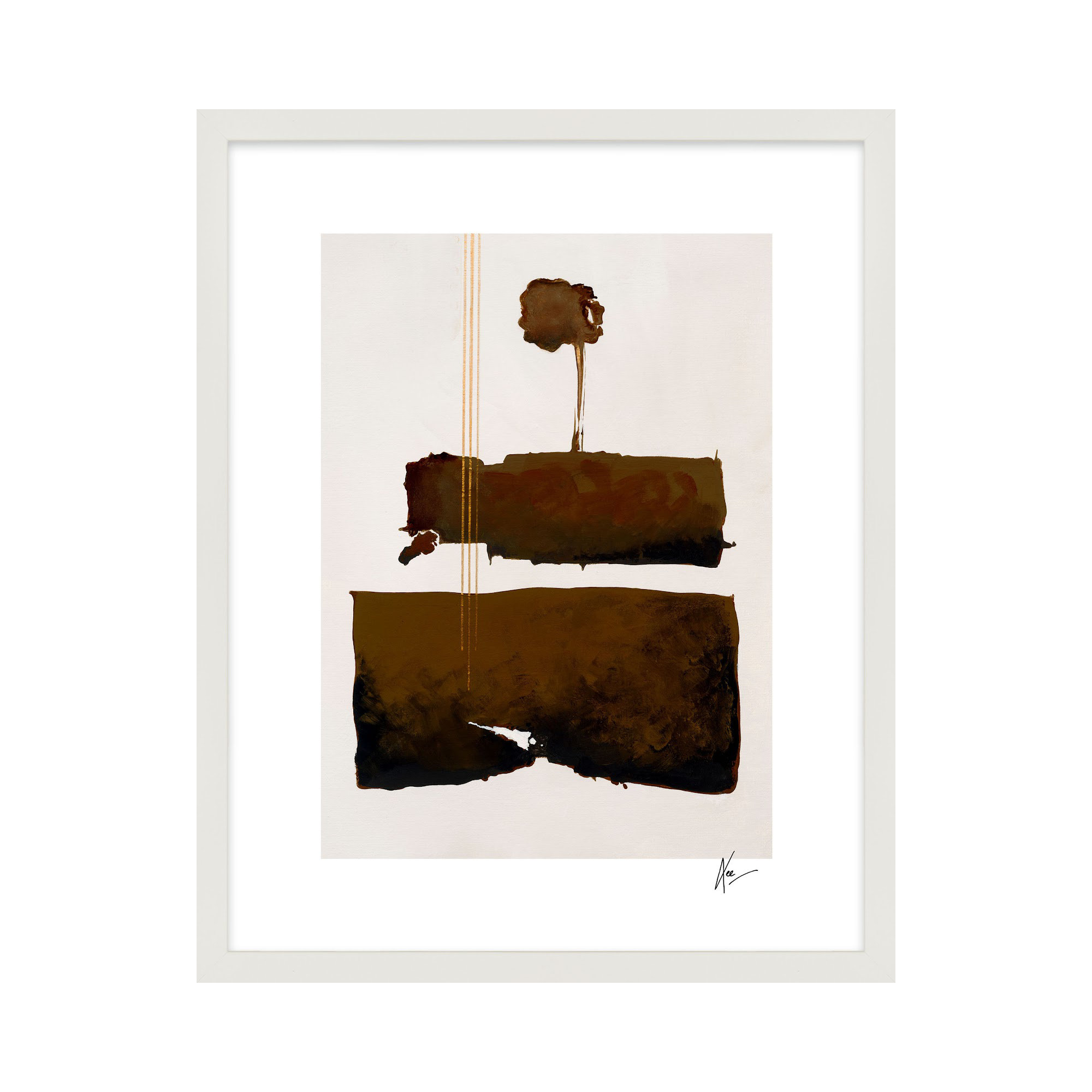 Walk With Me by Lee Lessem, White, 20" H x16" W x 1.25" D