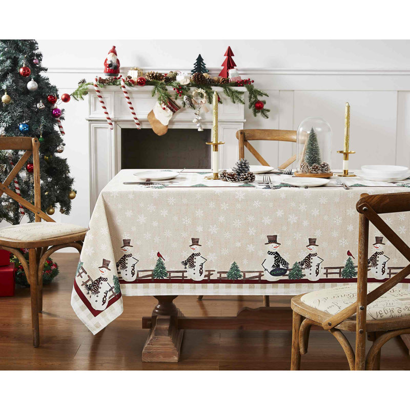 The Holiday Aisle® Karion Tablecloth, 60" W x 102" L