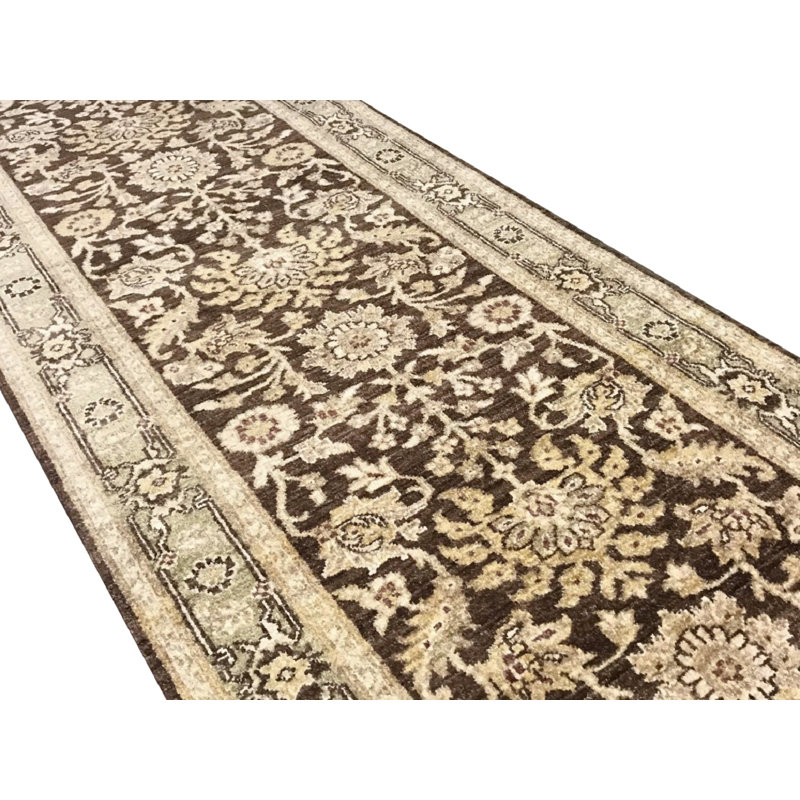 Hand-Knotted High-Quality Beige Runner
