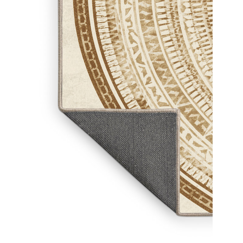 Tapis moelleux moelleux d'inspiration mondiale Eberhard, 8 pieds carrés