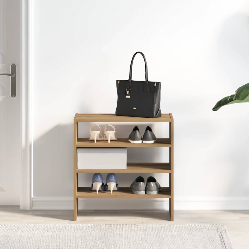 6 Pair Shoe Rack, Artisan Oak