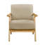 Mobilier de bureau en bois d'hévéa rembourré et rembourré de 1 pièce Modern Home Furniture-379633-27893725