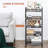 5 Tier Utility Rolling Cart(No Include Stool)