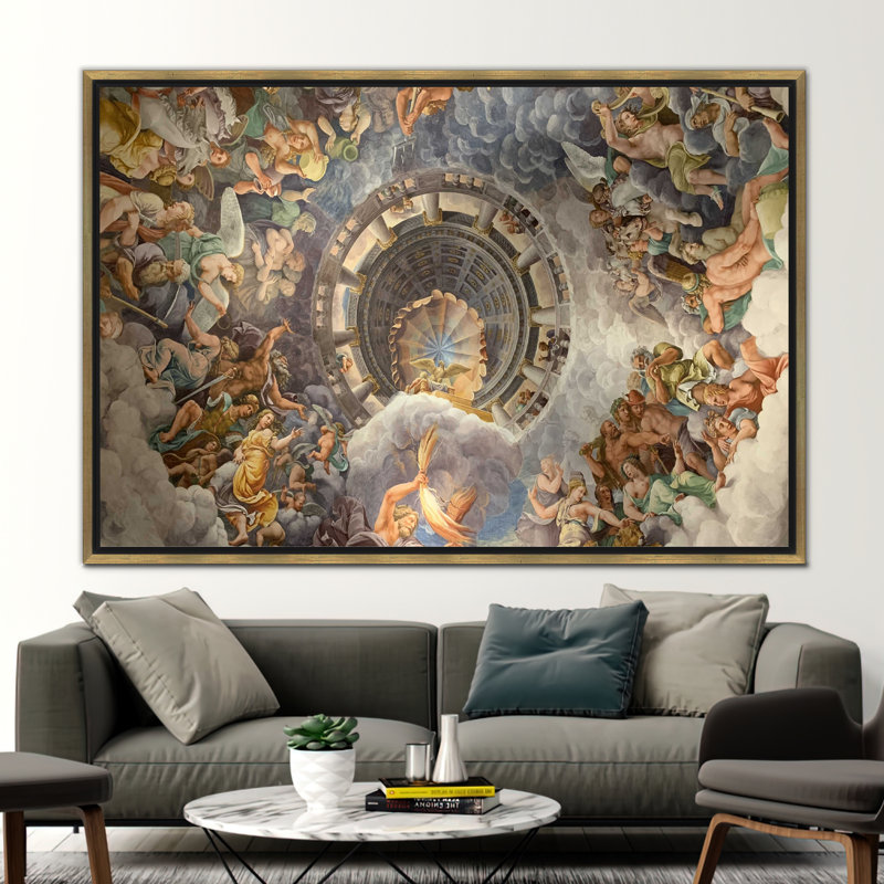 Print on Canvas, 25 cm H x 35 cm W, Gold Floater Framed