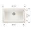 Vintera SILGRANIT 30" L X 19'' W Farmhouse Sink-55644549