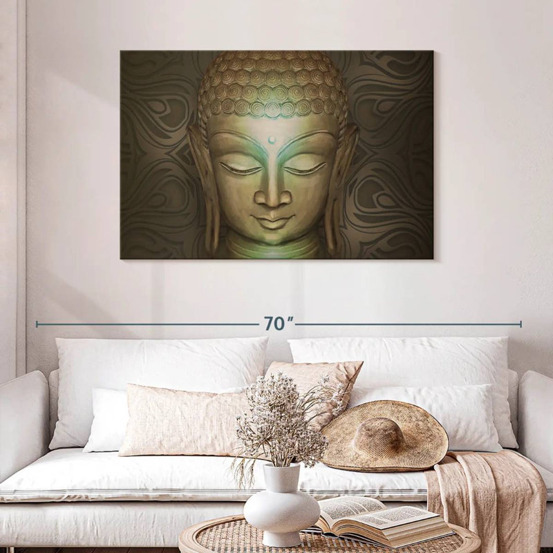 Bouddha beige Leisha, H 30 po x l 45 po