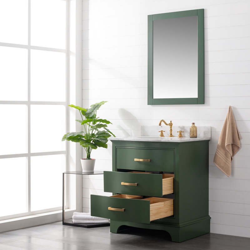 Ensemble de meuble-lavabo simple 30 po Goleta, À feuilles persistantes