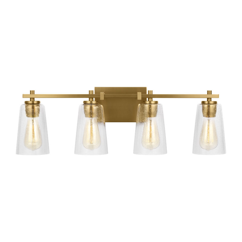 Noland 4 - Light Dimmable Vanity Light, Burnished Brass