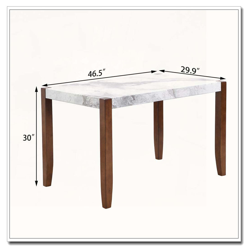 46.5" Modern Dining Table