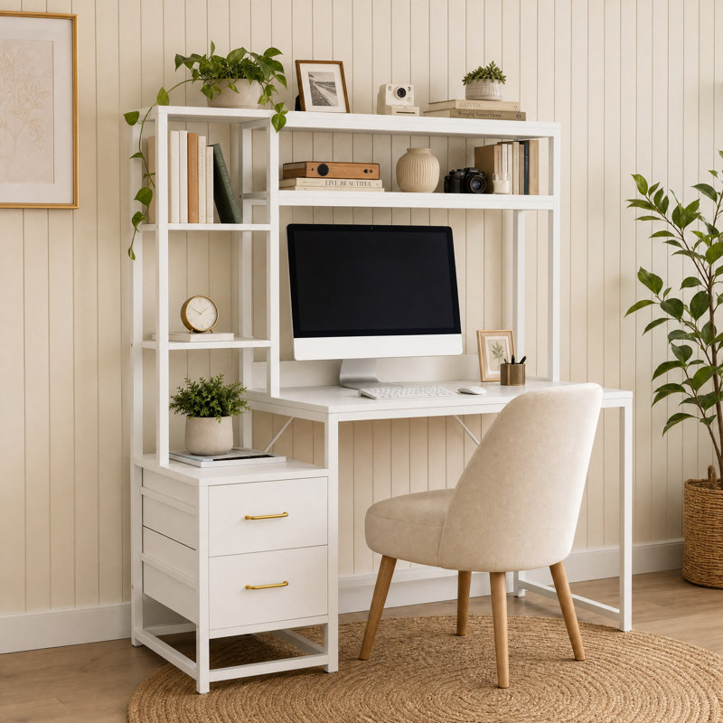 Computer Desk, White