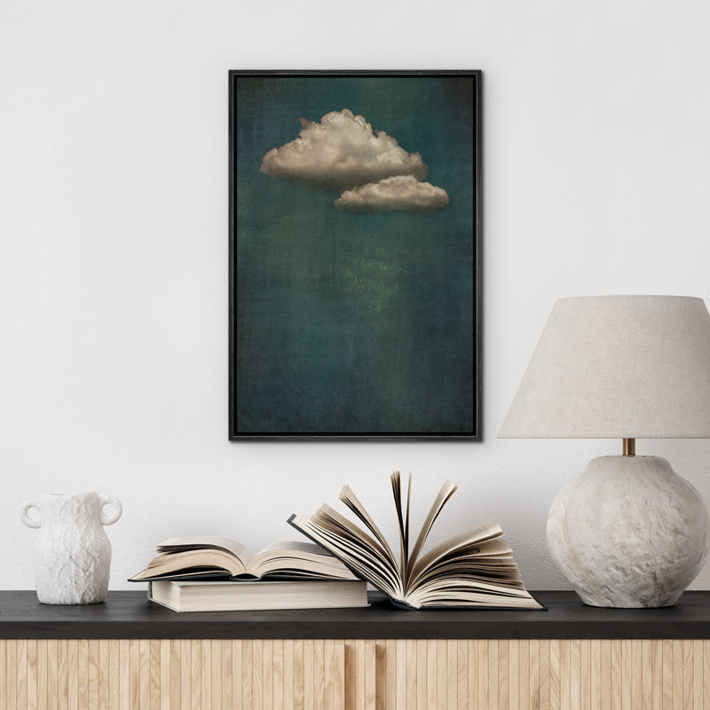 Œuvre de décoration murale minimaliste bleu marine foncé foncé, Noir, H 36 po x l 24 po