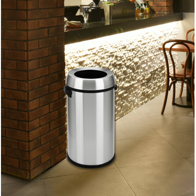 Poubelle en acier inoxydable 17 gallons