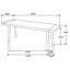 Jennie Natural Mango Wood Dining Bench(Only Includs Bench)