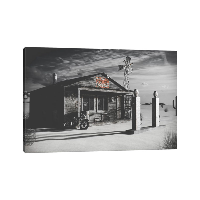 Dark Texas Store par Pixy Paper - photographie sur toile tendue, H 18 po x l 26 po x P 1,5 po