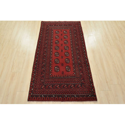 Tapis unique rouge 3 pi 4 po x 6 pi 2 po One-of-a-Kind