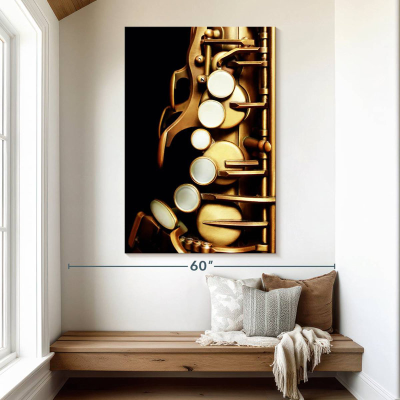 Abarca Saxophone Keys, 51" H x 34" W