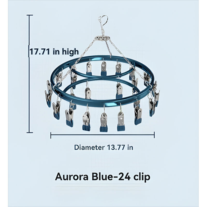 Aluminum Alloy Sock Drying Rack, Household Sock Drying Tool, Multi Clip Drying Rack, Multifunctional Hanging Clip