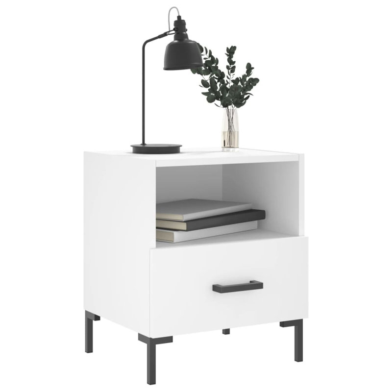 Introduce an air of modern charm to your interior with these bedside cabinets!, White