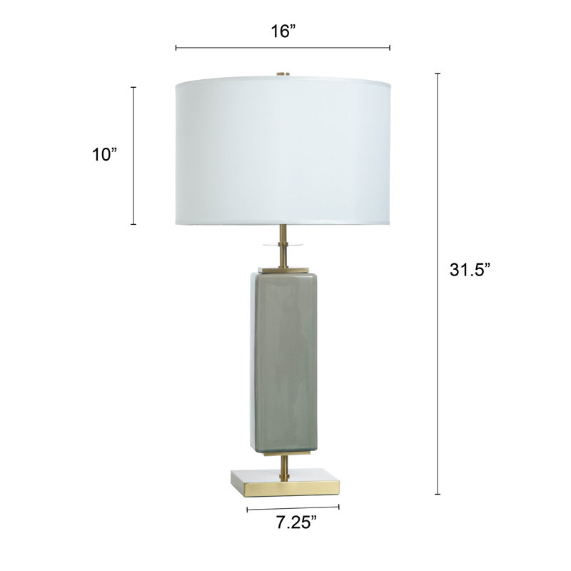 Dann Foley Table Lamp, Olive Green
