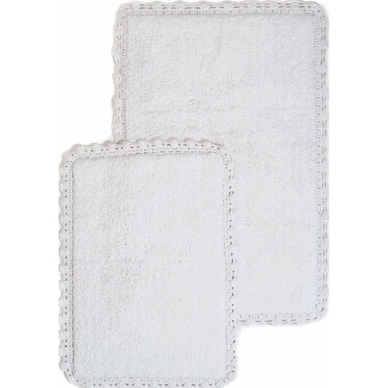 Fromma Cotton Blend Bath Rug, Ivory