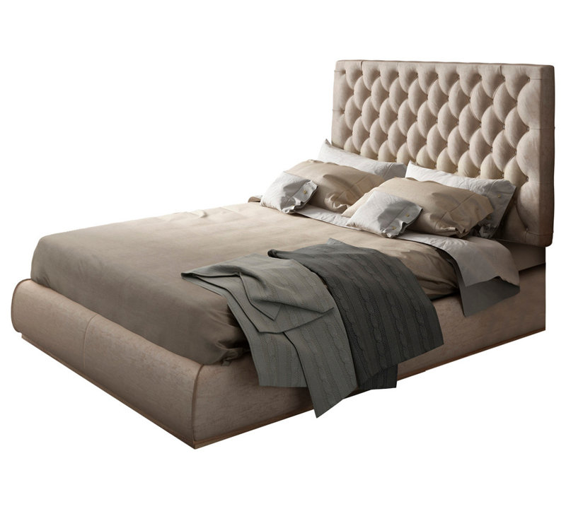 Klass Upholstered Panel Bed, King